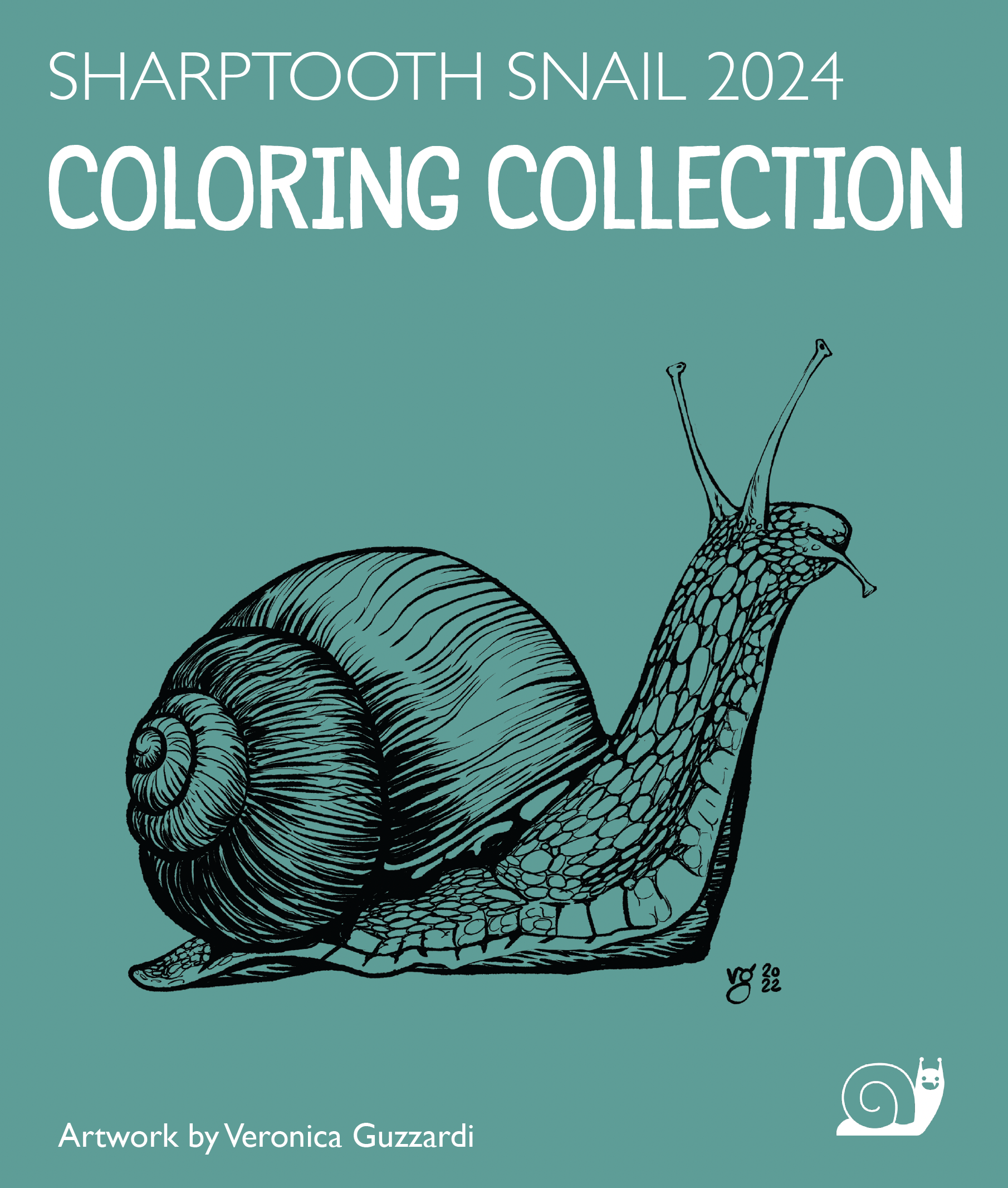 Sharptooth Snail Coloring Collection - Instant Download