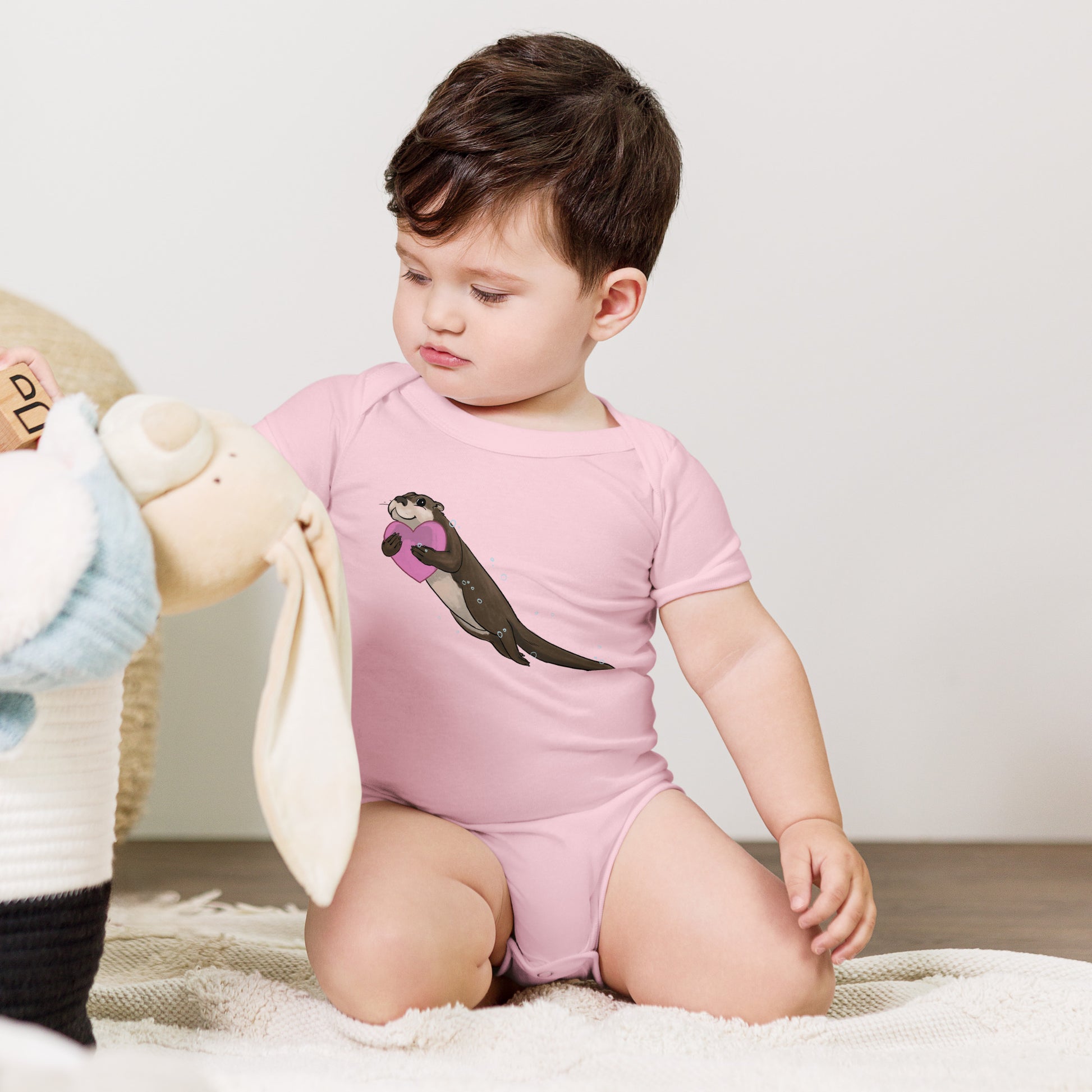 Otterly Delightful Baby short sleeve one piece