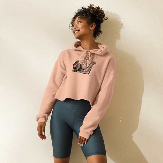 Garden Snail Crop Hoodie