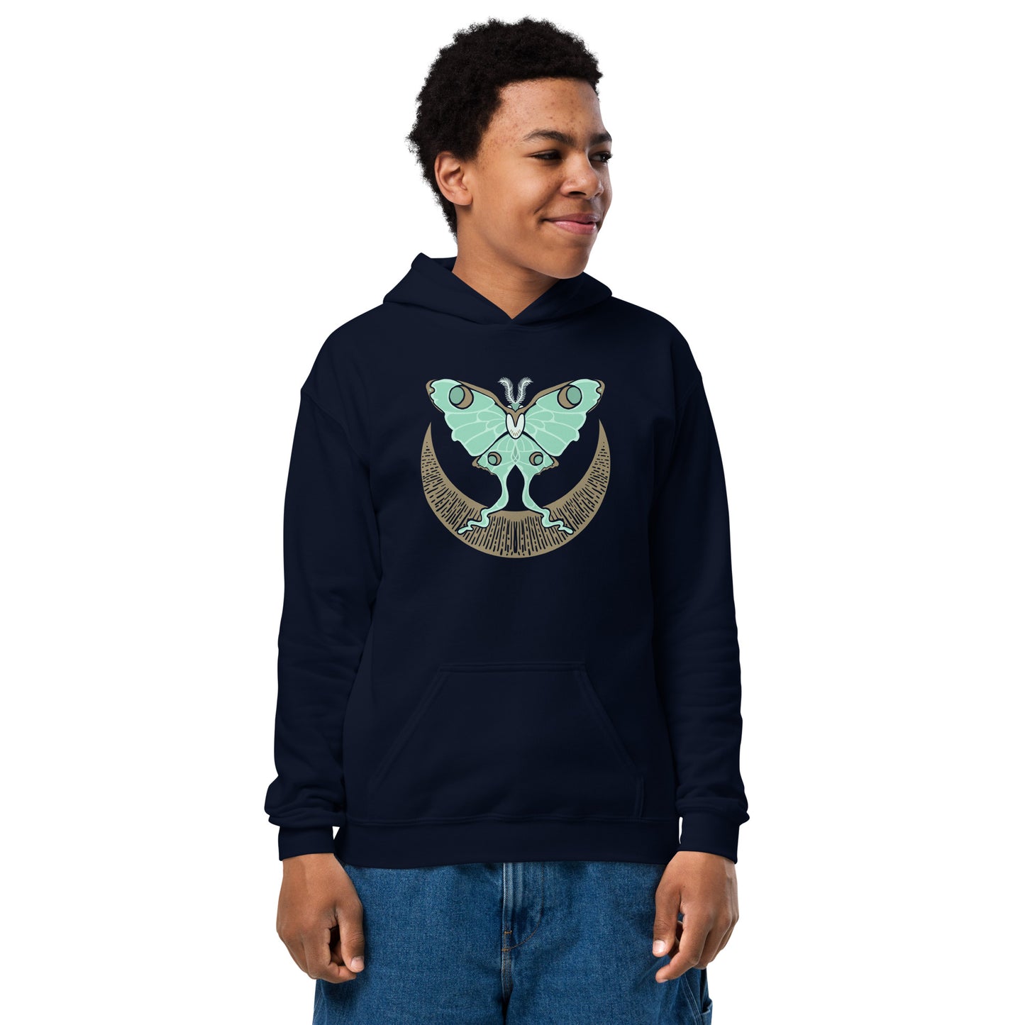 Luna Moth Youth heavy blend hoodie