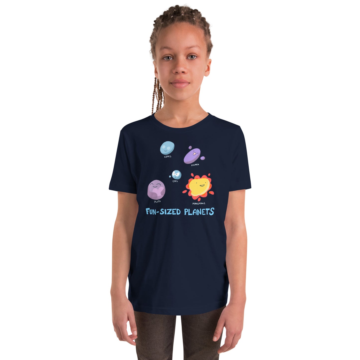 Fun Sized Planets Youth Short Sleeve T-Shirt