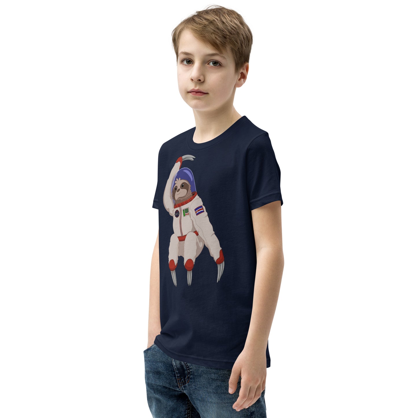 Space Sloth Youth Short Sleeve T-Shirt