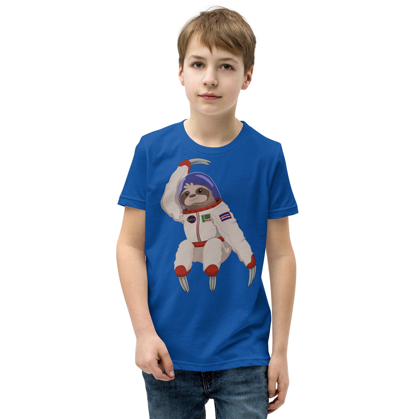 Space Sloth Youth Short Sleeve T-Shirt