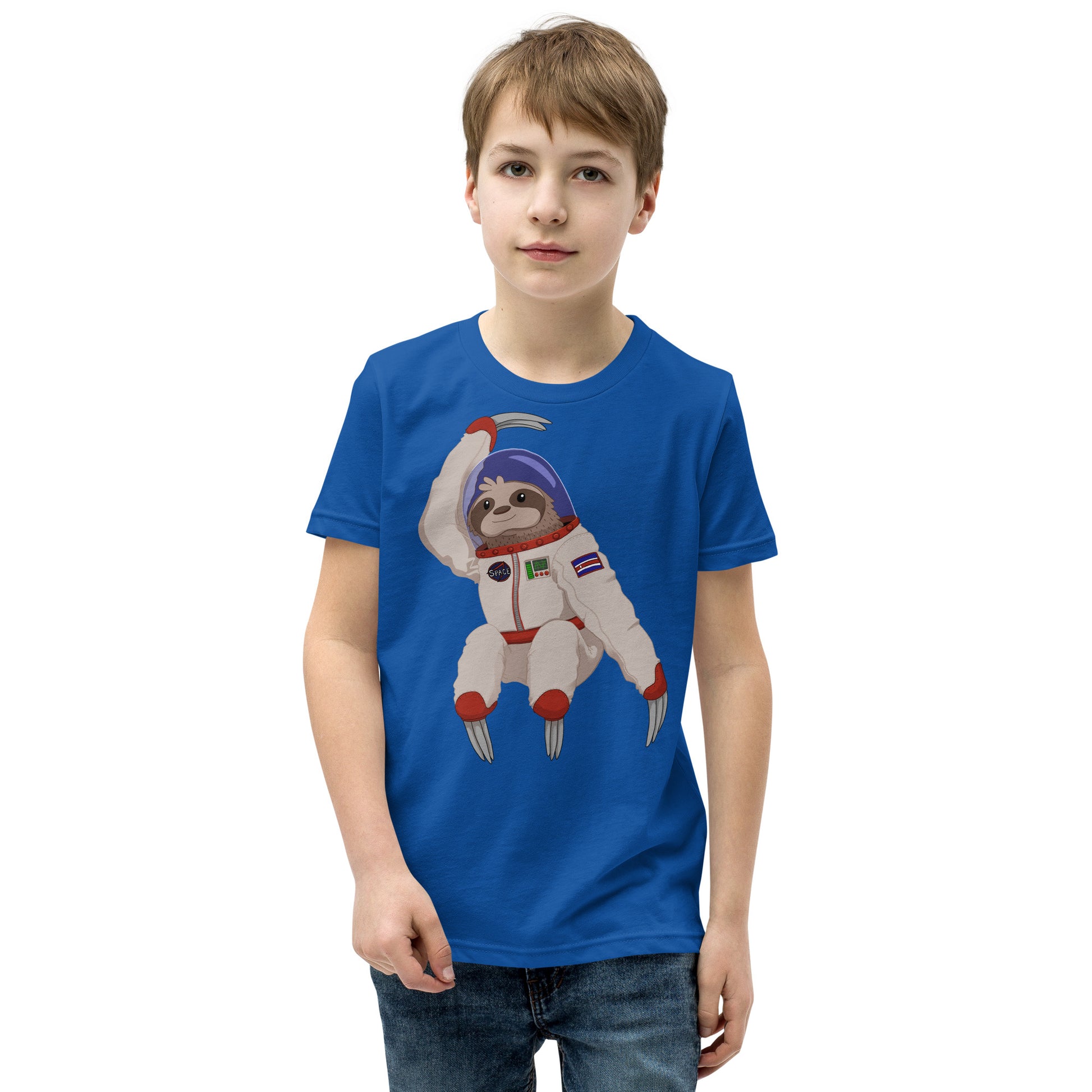 Space Sloth Youth Short Sleeve T-Shirt