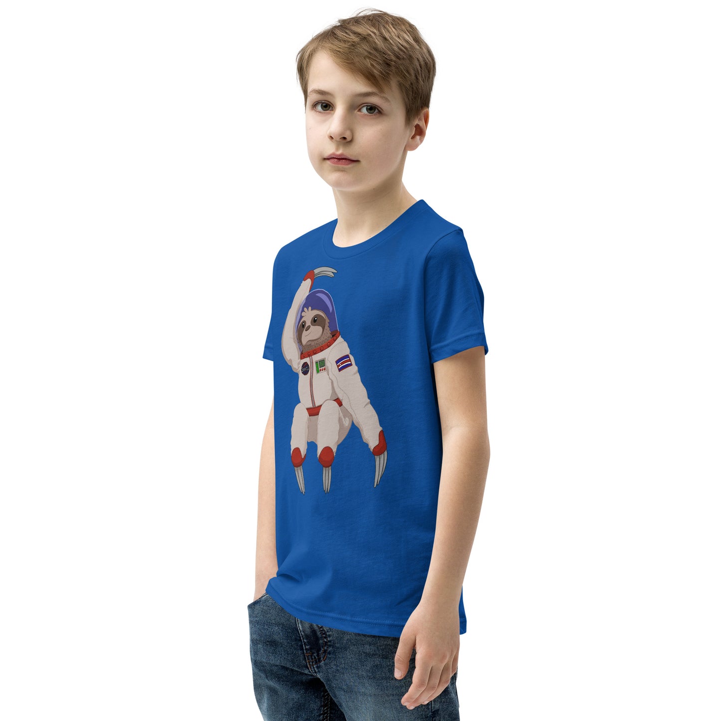 Space Sloth Youth Short Sleeve T-Shirt