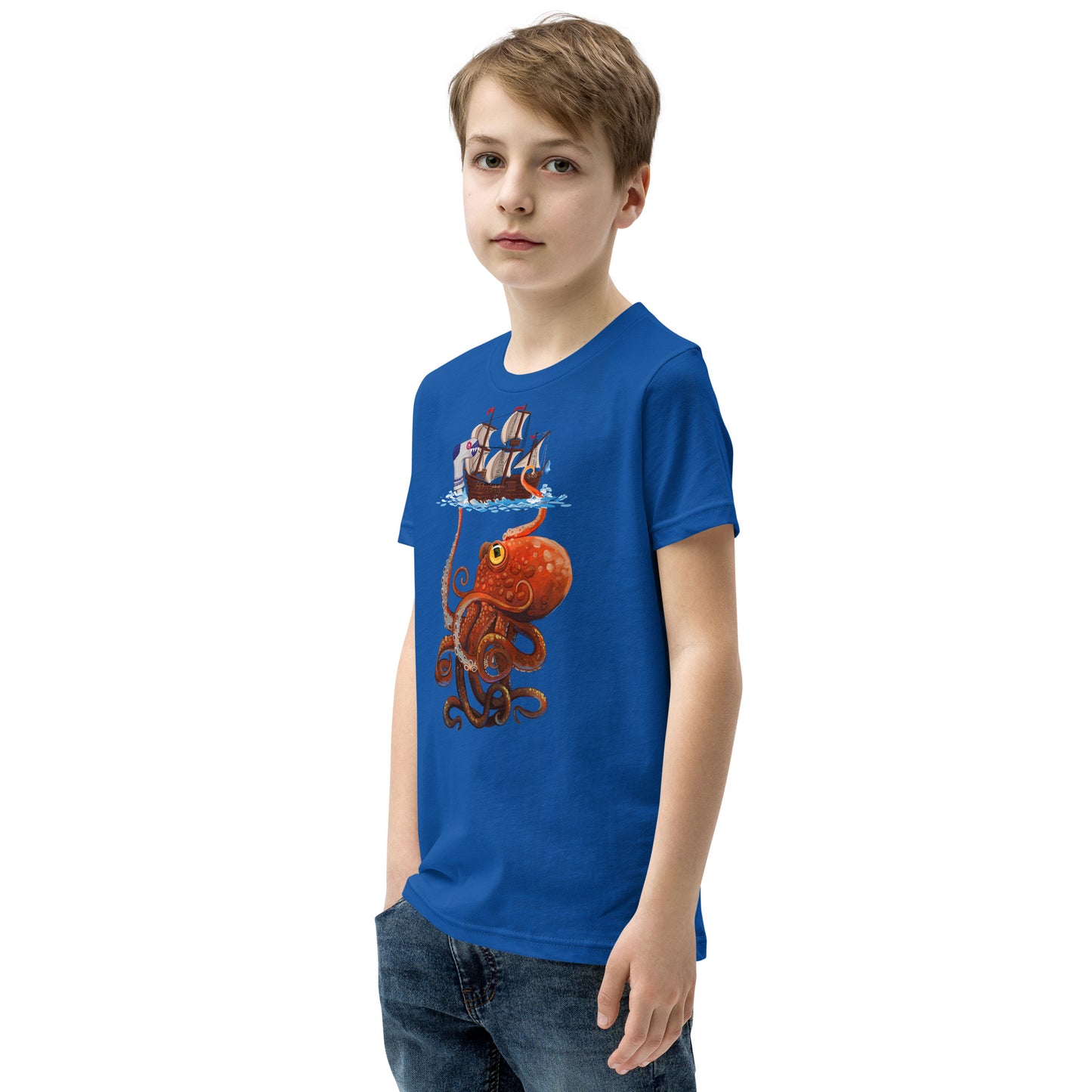 Clever Diversion (The Kraken with the Sock Puppet) Youth Short Sleeve T-Shirt