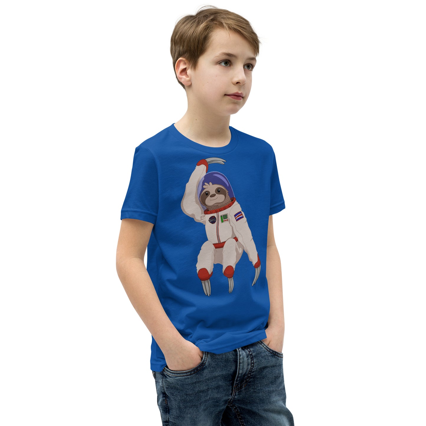 Space Sloth Youth Short Sleeve T-Shirt