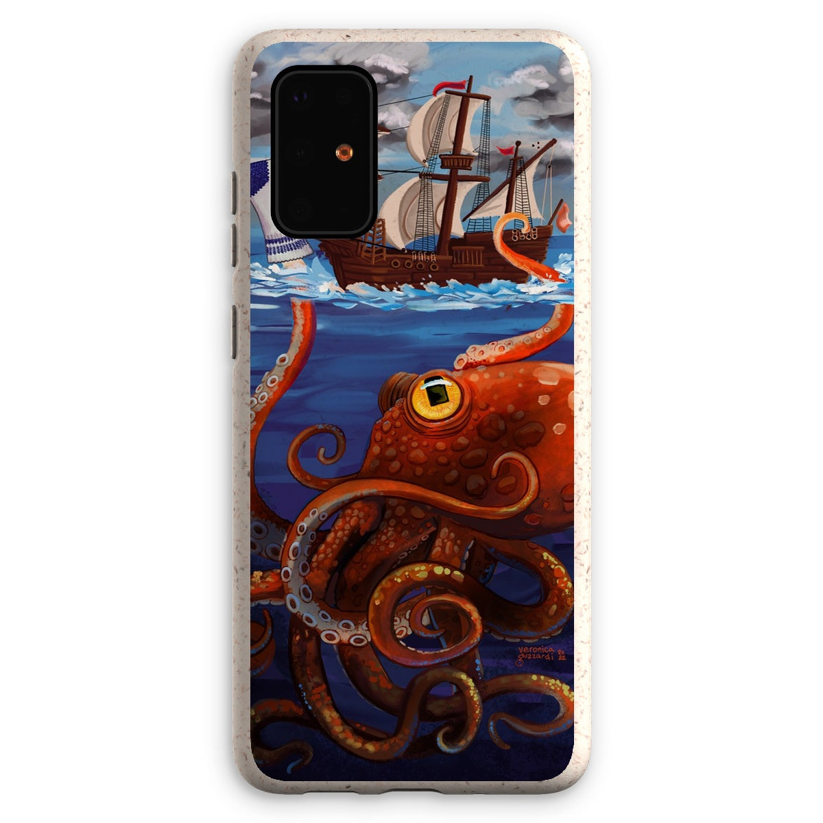 Clever Diversion (the Kraken with the Sock Puppet) Eco Phone Case