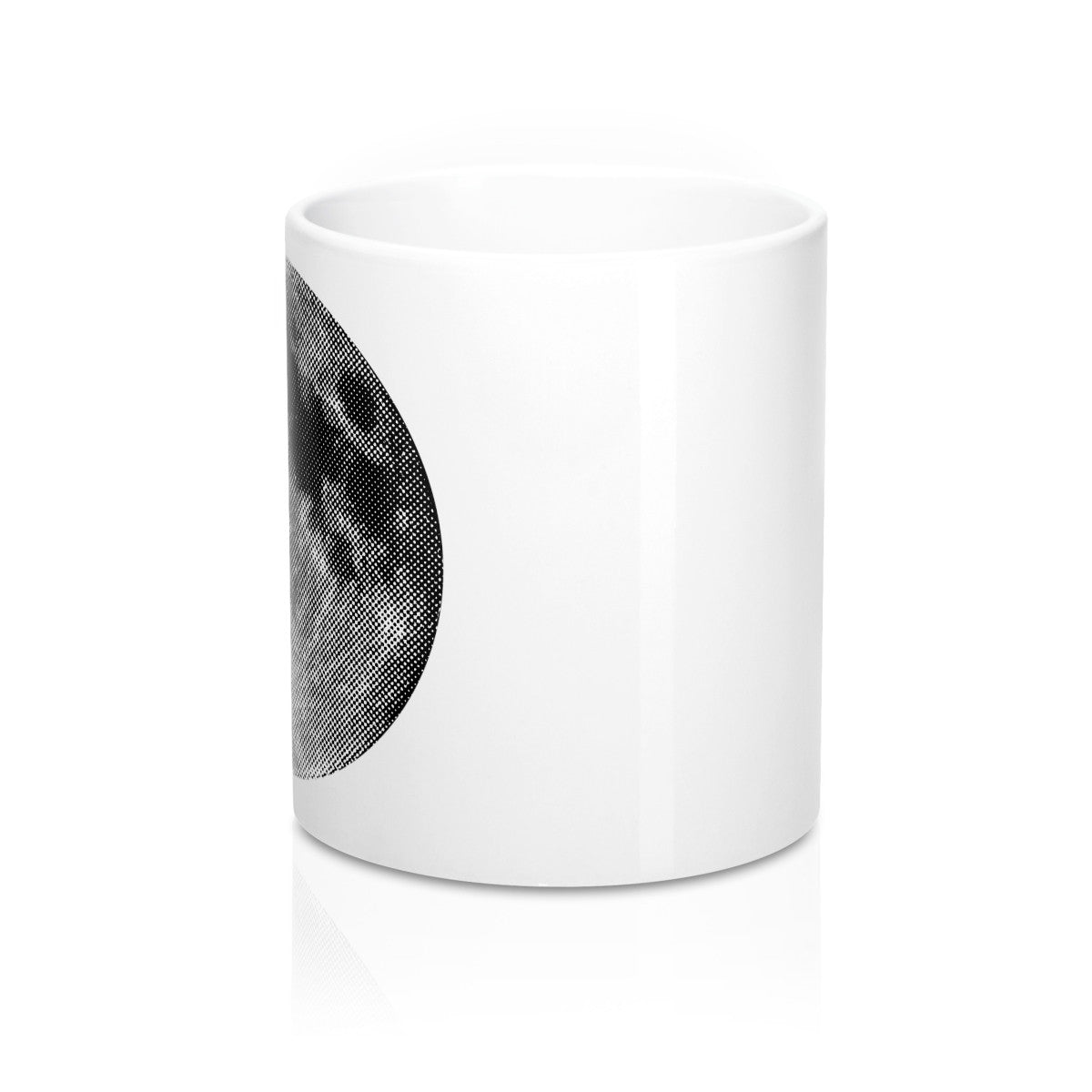 Halftone Moon Mug 11oz