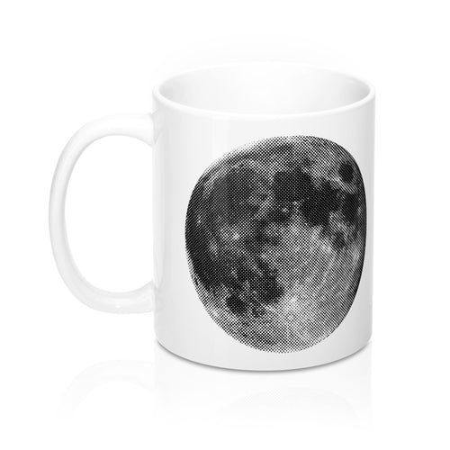 Halftone Moon Mug 11oz