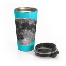 Halftone Moon Stainless Steel Travel Mug