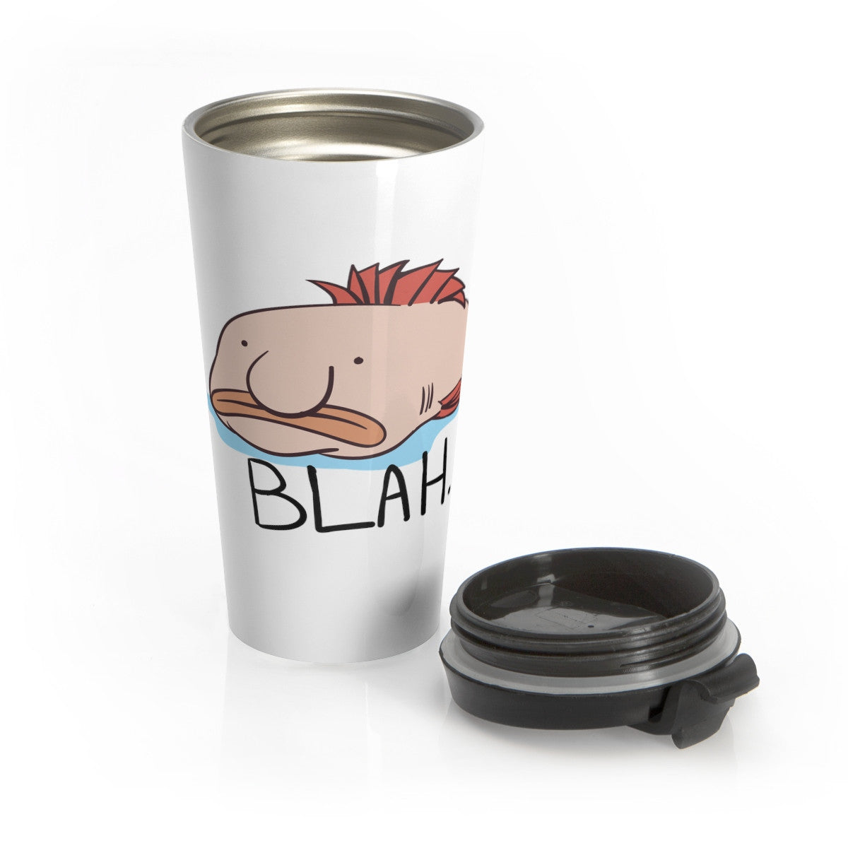 Blobfish BLAH Stainless Steel Travel Mug