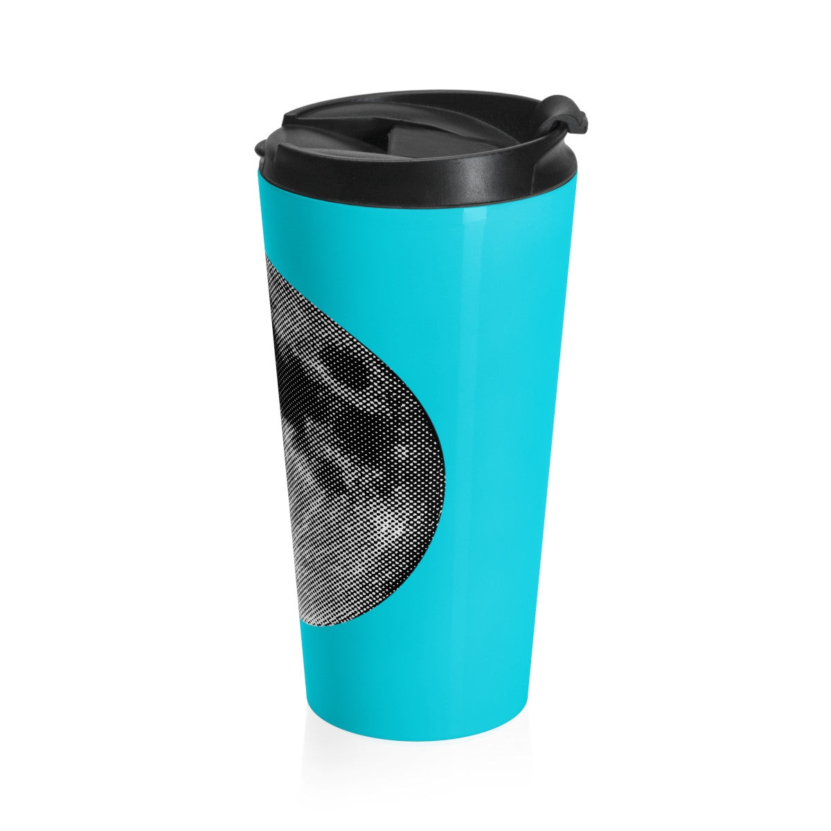 Halftone Moon Stainless Steel Travel Mug