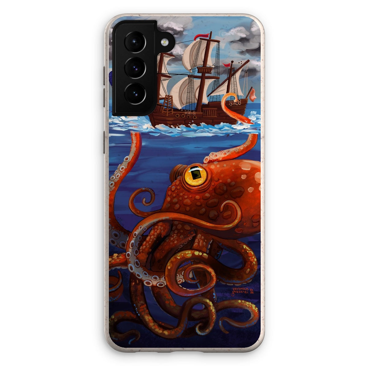 Clever Diversion (the Kraken with the Sock Puppet) Eco Phone Case