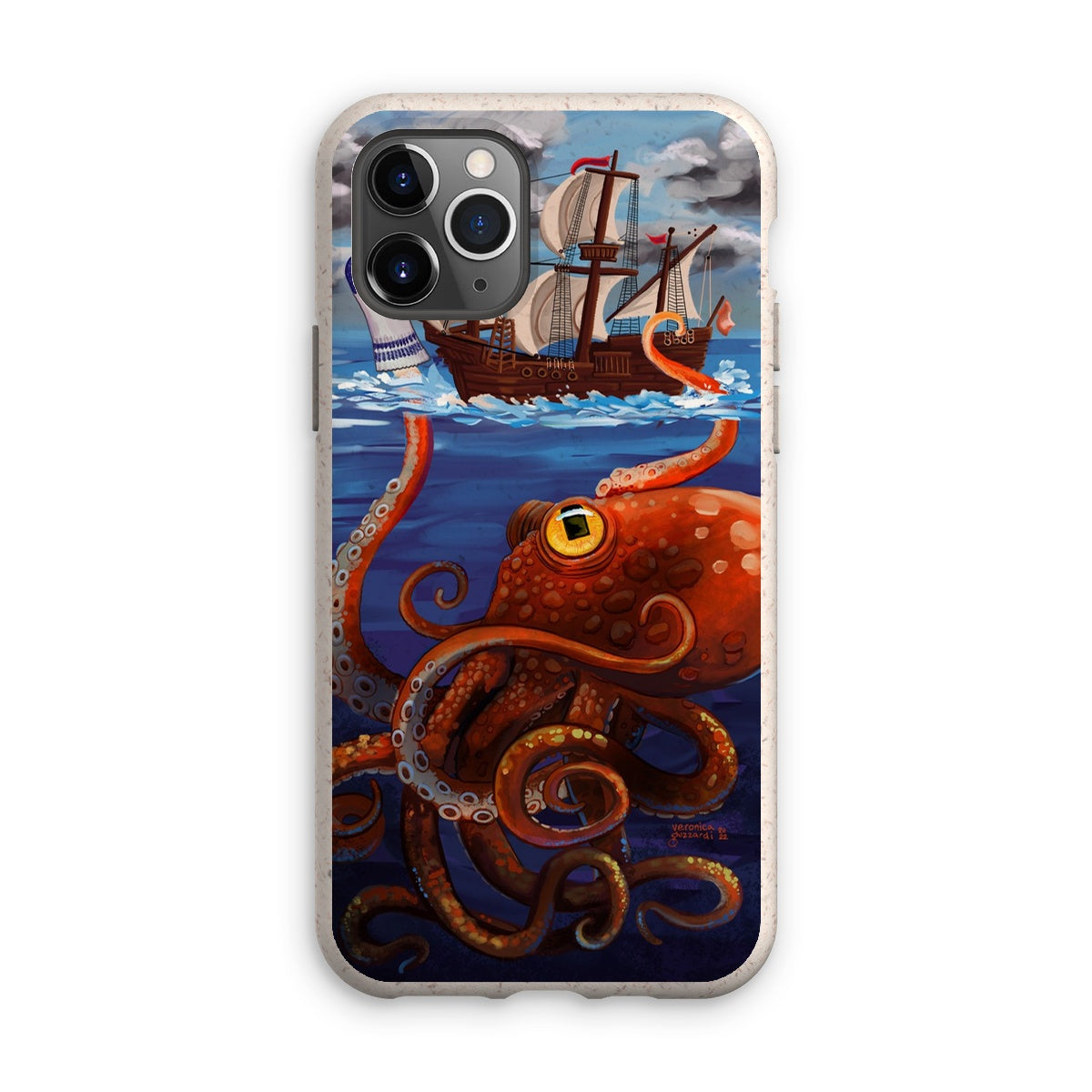 Clever Diversion (the Kraken with the Sock Puppet) Eco Phone Case