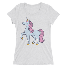 Blue and Pink Unicorn Short sleeve women's t-shirt