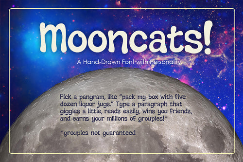 Mooncats Font Bundle