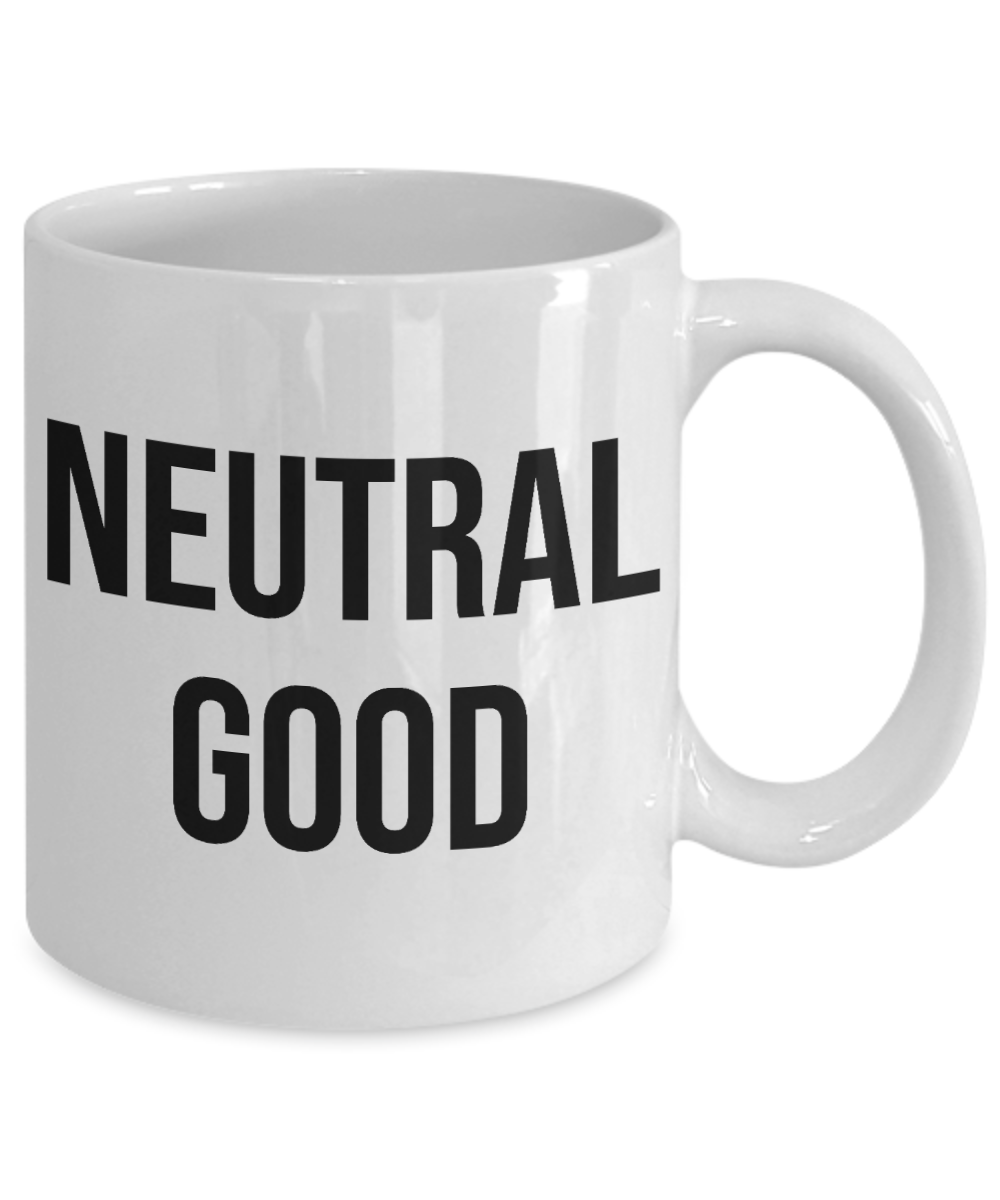 Alignment Mug Tabletop Gaming RPG Game Gamer Neutral Good