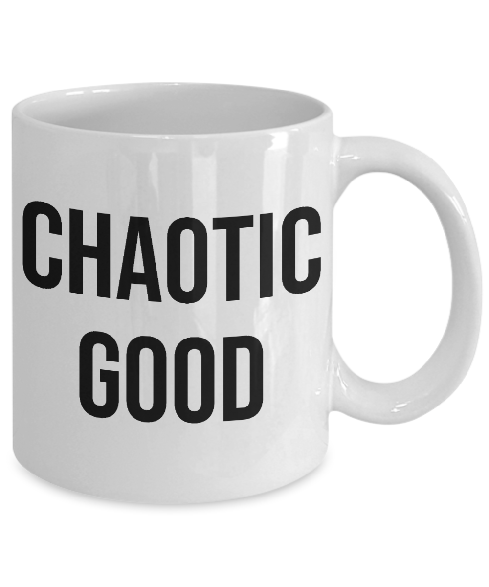 Alignment Mug Tabletop Gaming RPG Game Gamer Chaotic Good