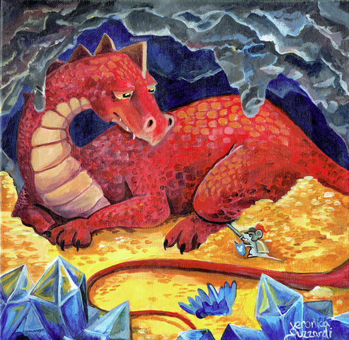 Brave Sir Roderick 10x10 poster print – Sharptooth Snail