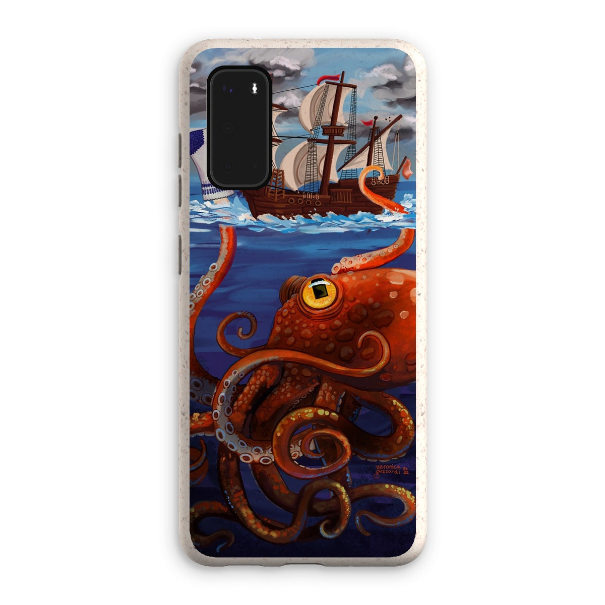 Clever Diversion (the Kraken with the Sock Puppet) Eco Phone Case