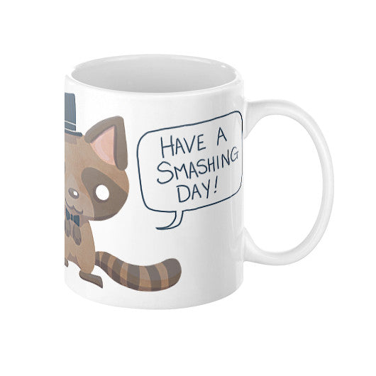 Dapper Raccoon Coffee Mug 11oz - Sharptooth Snail