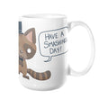 Dapper Raccoon Coffee Mug 15oz - Sharptooth Snail