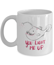 Funny Anglerfish Valentine Mug Gift for Boyfriend Girlfriend Husband Wife Fiance Nerdfighters