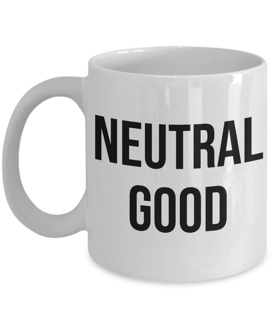 Alignment Mug Tabletop Gaming RPG Game Gamer Neutral Good