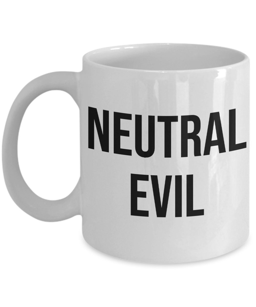 Alignment Mug Tabletop Gaming RPG Game Gamer Neutral Evil