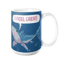 Great White Shark Feels Great! Coffee Mug 15oz - Sharptooth Snail