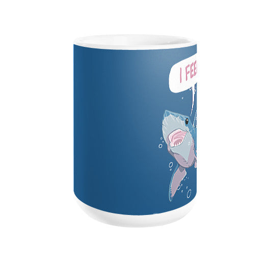 Great White Shark Feels Great! Coffee Mug 15oz - Sharptooth Snail
