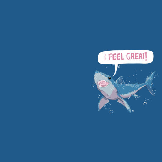 Great White Shark Feels Great! Coffee Mug  - Sharptooth Snail