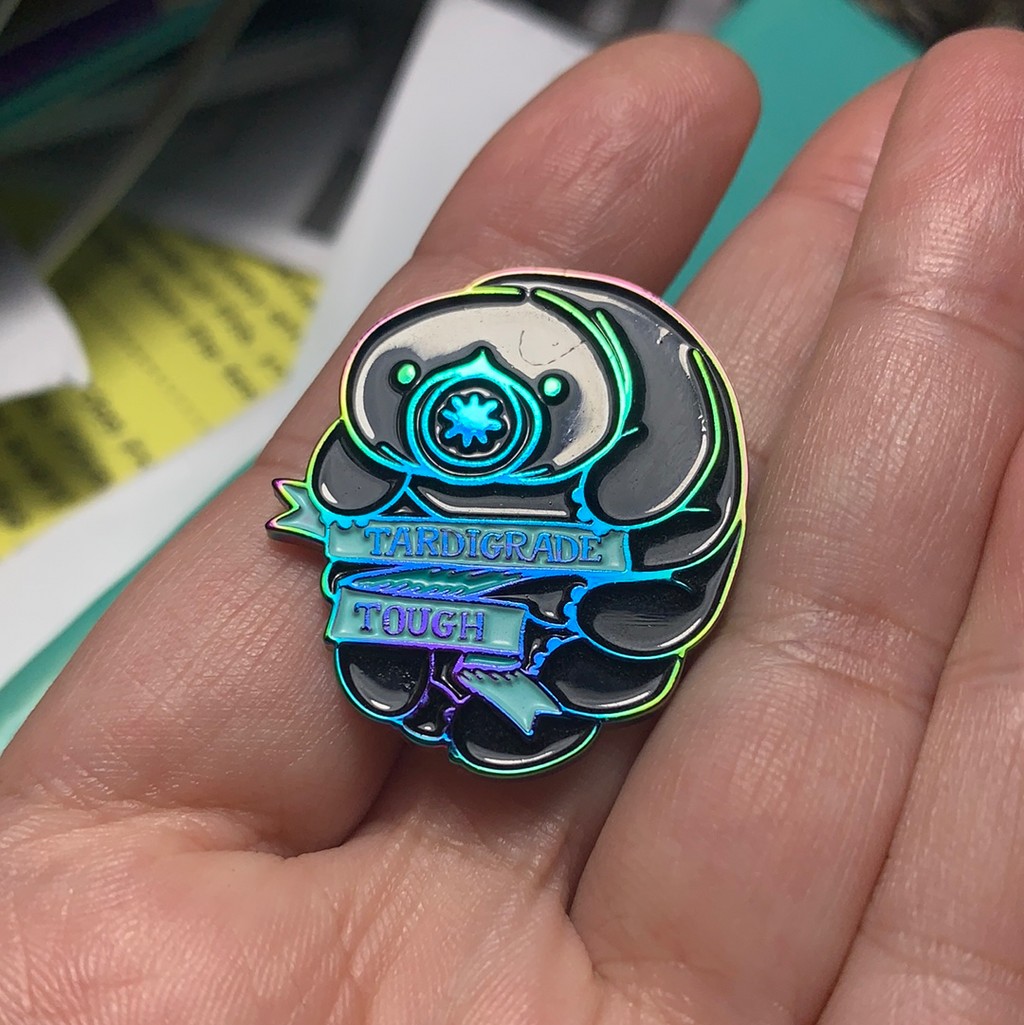 Tardigrade Tough Enamel Pin