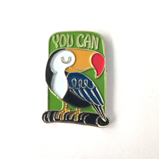 Toucan "You Can" Enamel Pin