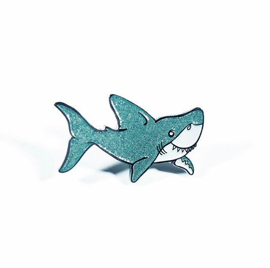 Sparkle Shark Enamel Pin