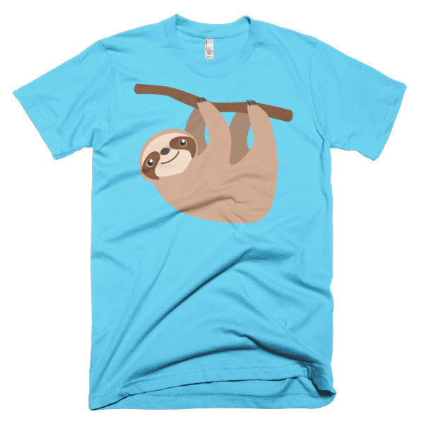 Cute Sloth on a Branch Short sleeve men's t-shirt