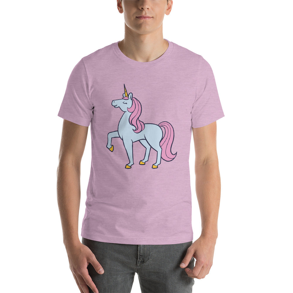 Blue and Pink Unicorn Short sleeve men's t-shirt