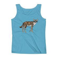 Cool Coyote with Sunglasses Ladies' Tank