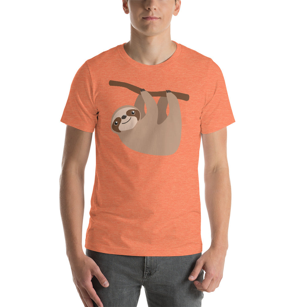 Cute Sloth on a Branch Short sleeve men's t-shirt