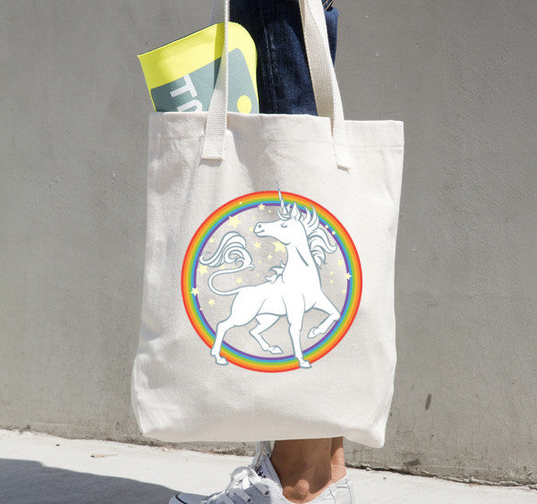 Starry Rainbow Unicorn Tote bag