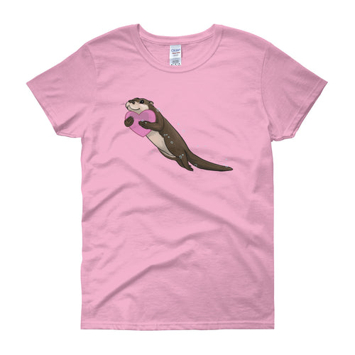 Otterly Delightful Valentine Women's short sleeve t-shirt
