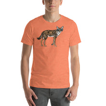 Cool Coyote with Sunglasses Short sleeve men's t-shirt