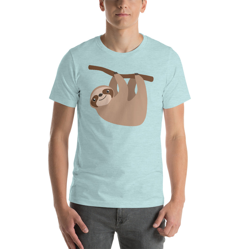 Cute Sloth on a Branch Short sleeve men's t-shirt