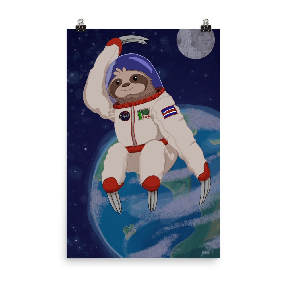 Space Sloth Poster