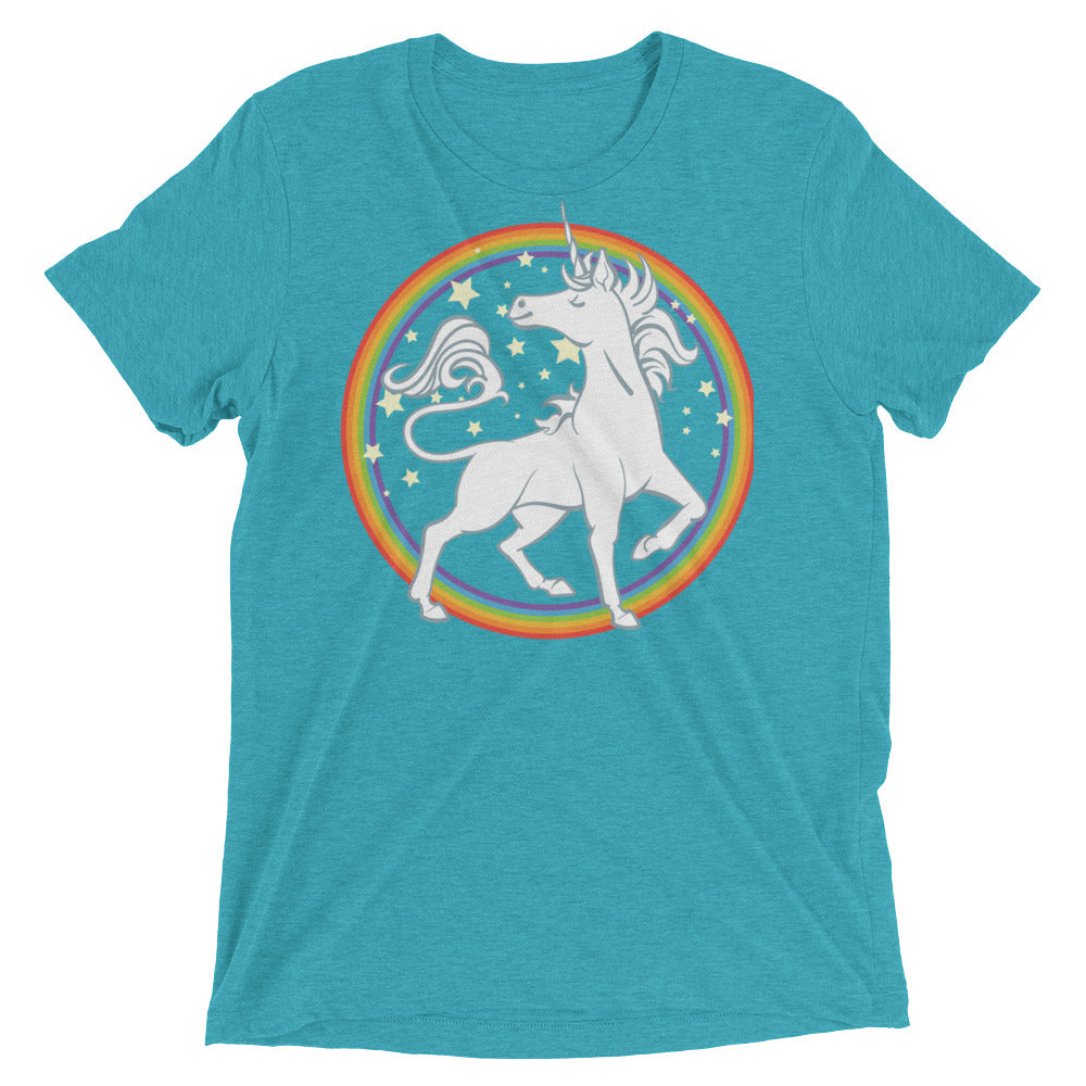 Sparkly Rainbow Unicorn Short sleeve men's t-shirt