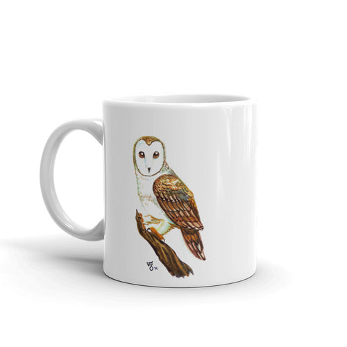Watercolor Barn Owl Mug