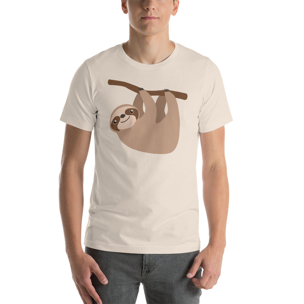 Cute Sloth on a Branch Short sleeve men's t-shirt