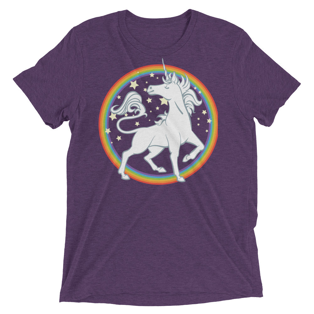 Sparkly Rainbow Unicorn Short sleeve men's t-shirt