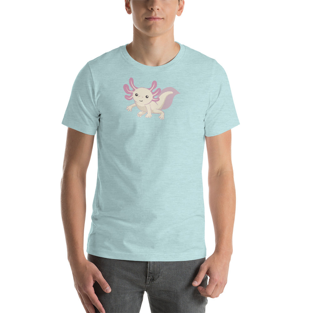 Cute Axolotl Short sleeve unisex t-shirt